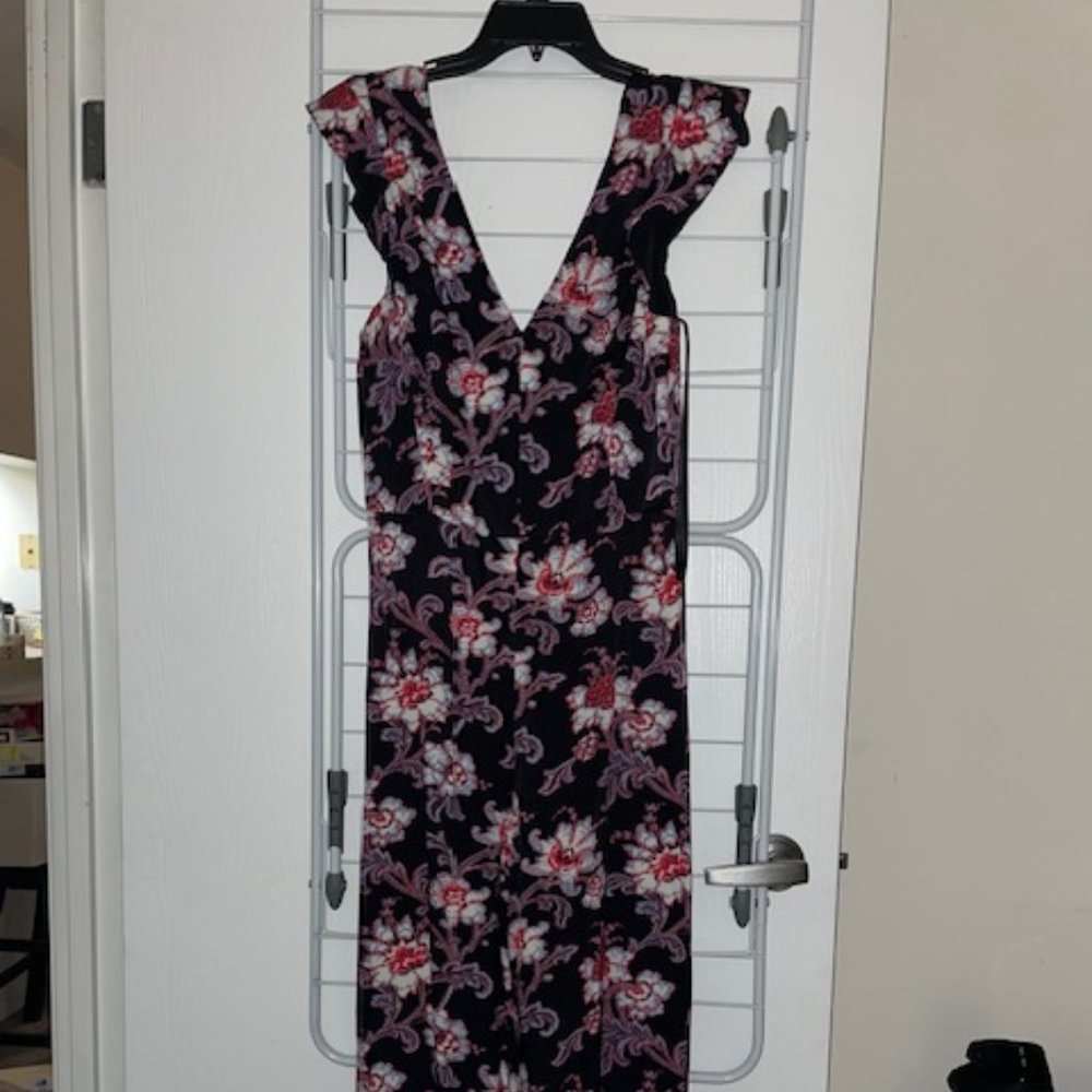 Club Monaco Wide Leg Floral Jumpsuit Size 6